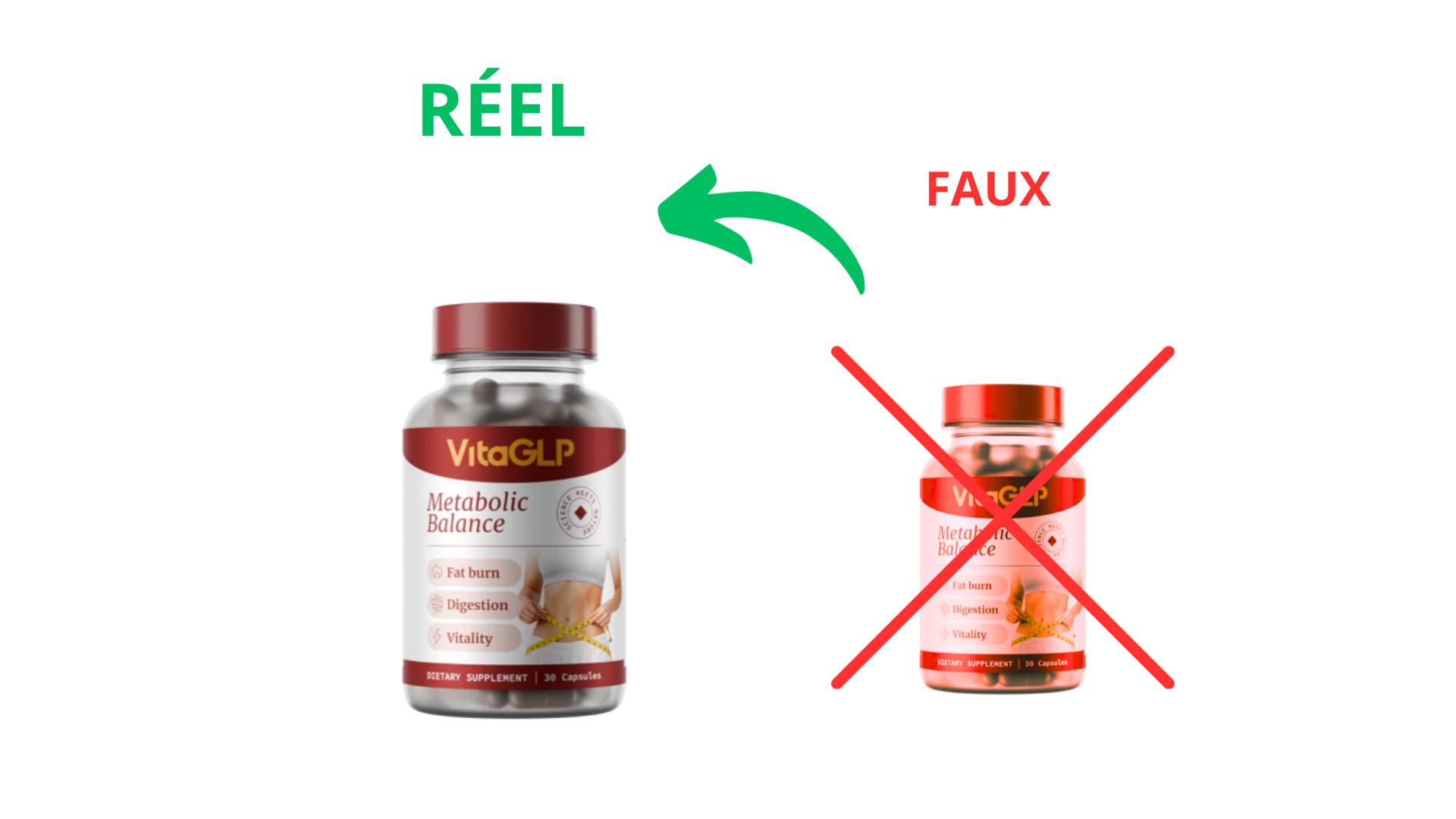 VitaGLP original vs falsificação